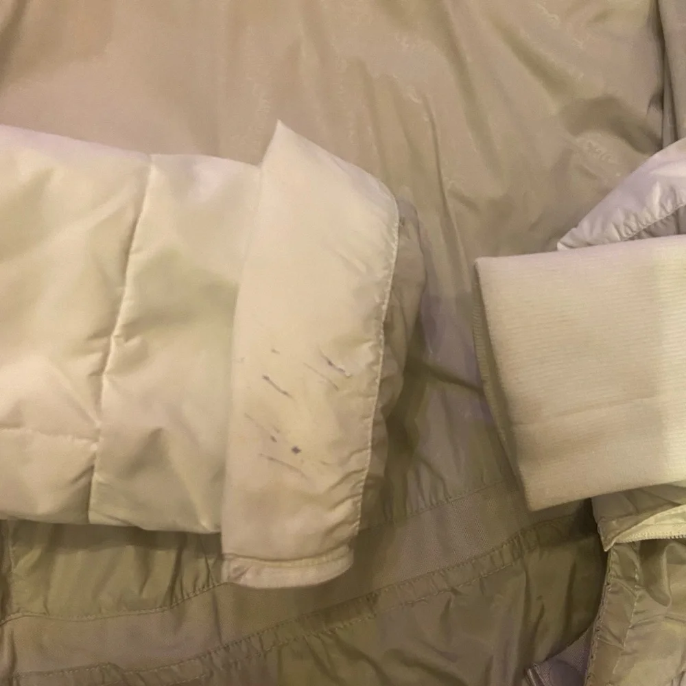 Women's North face 600 series White Hooded Ski Puffer goose down Jacket - Picture 12 of 13